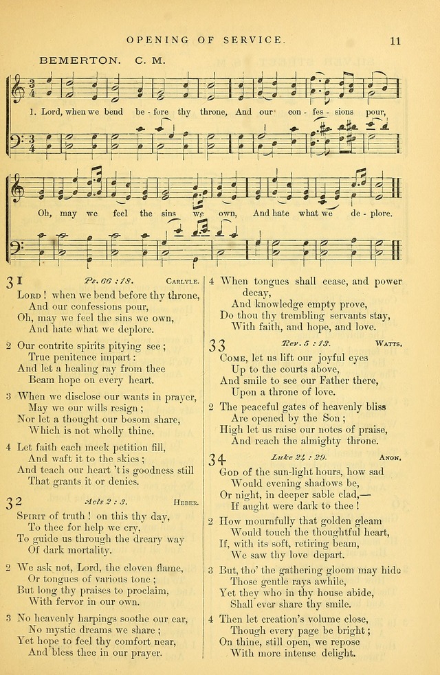 Songs for the Sanctuary: or hymns and tunes for Christian Worship page 12