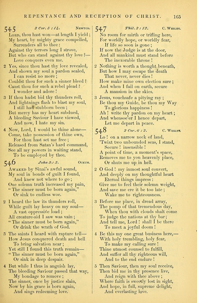 Songs for the Sanctuary: or hymns and tunes for Christian Worship page 166