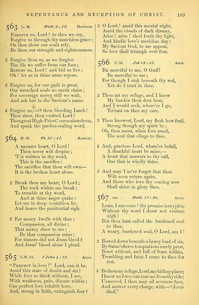 Songs for the Sanctuary: or hymns and tunes for Christian Worship page 170