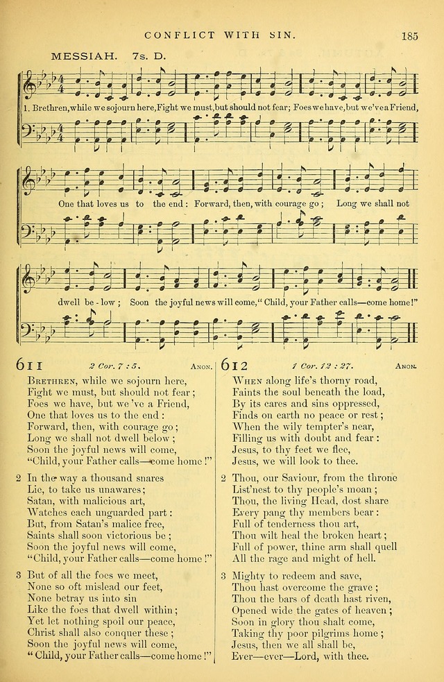 Songs for the Sanctuary: or hymns and tunes for Christian Worship page 186