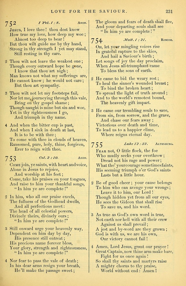 Songs for the Sanctuary: or hymns and tunes for Christian Worship page 232