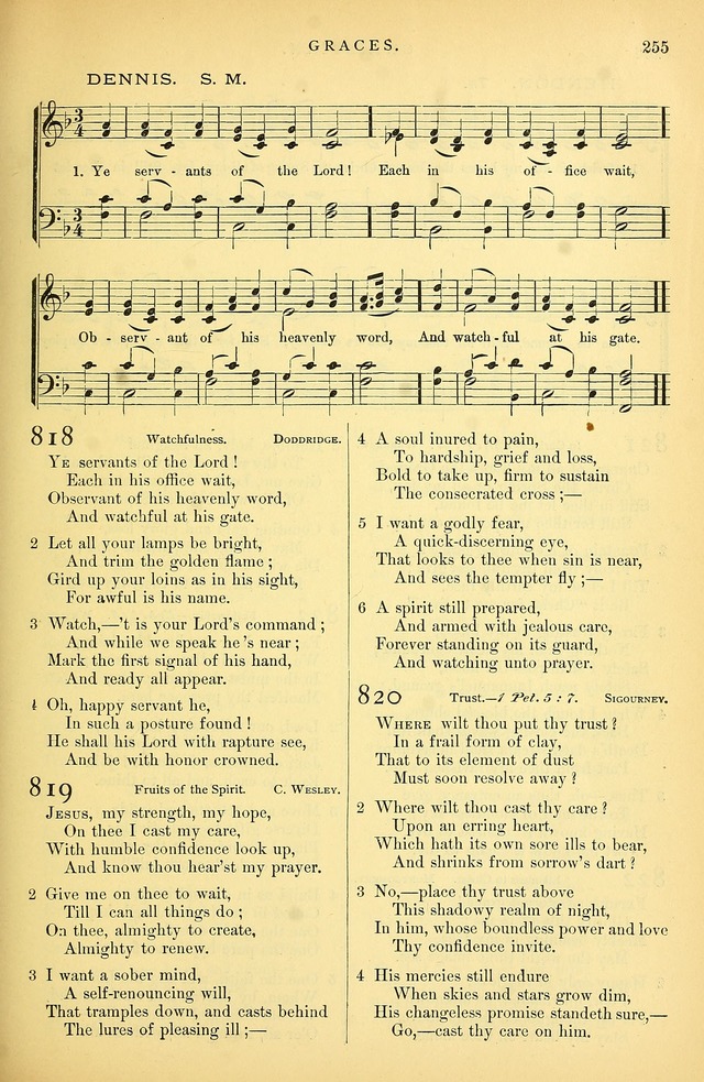 Songs for the Sanctuary: or hymns and tunes for Christian Worship page 256