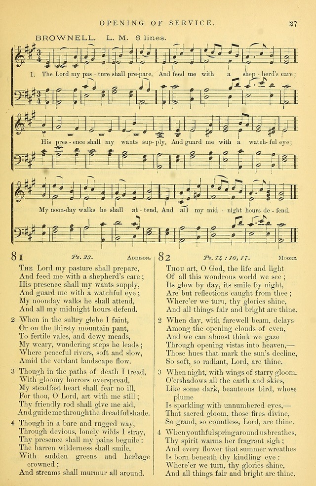 Songs for the Sanctuary: or hymns and tunes for Christian Worship page 28