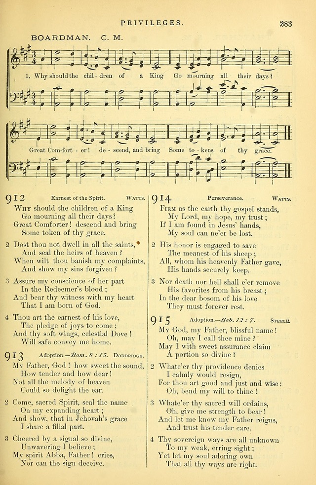Songs for the Sanctuary: or hymns and tunes for Christian Worship page 284