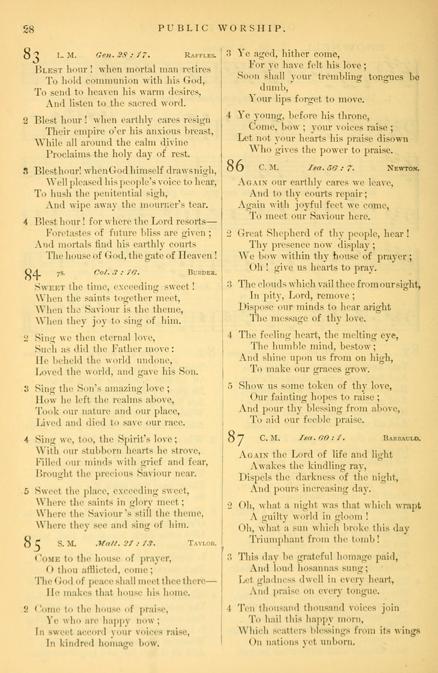 Songs for the Sanctuary: or hymns and tunes for Christian Worship page 29