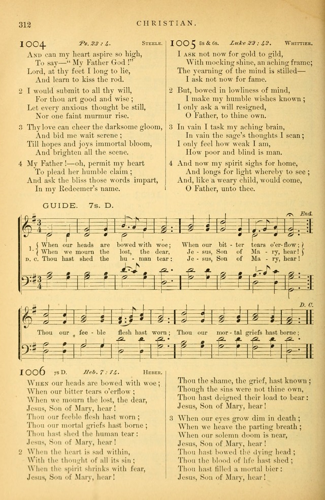 Songs for the Sanctuary: or hymns and tunes for Christian Worship page 313