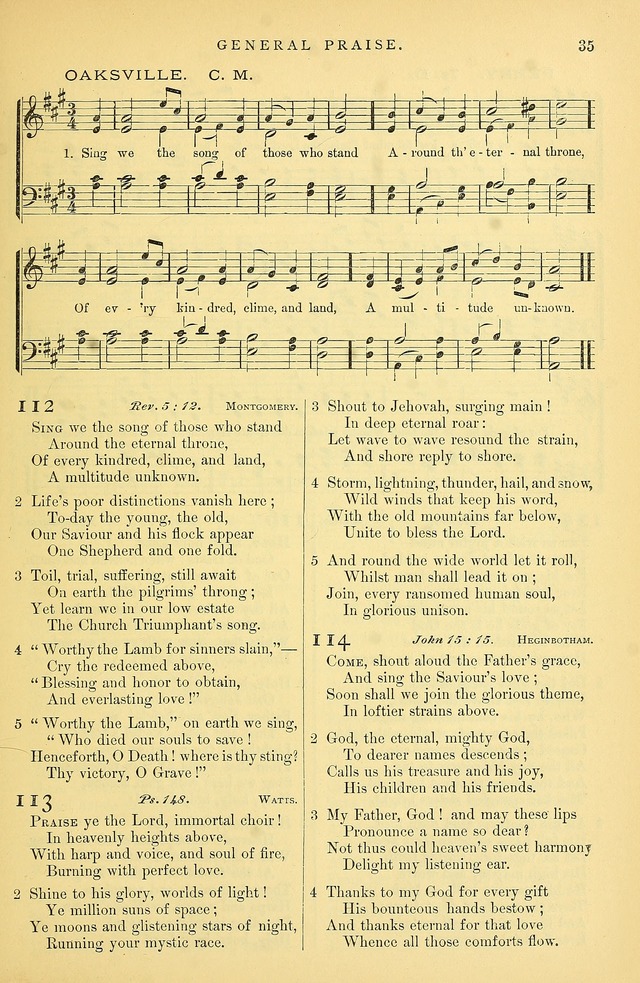 Songs for the Sanctuary: or hymns and tunes for Christian Worship page 36