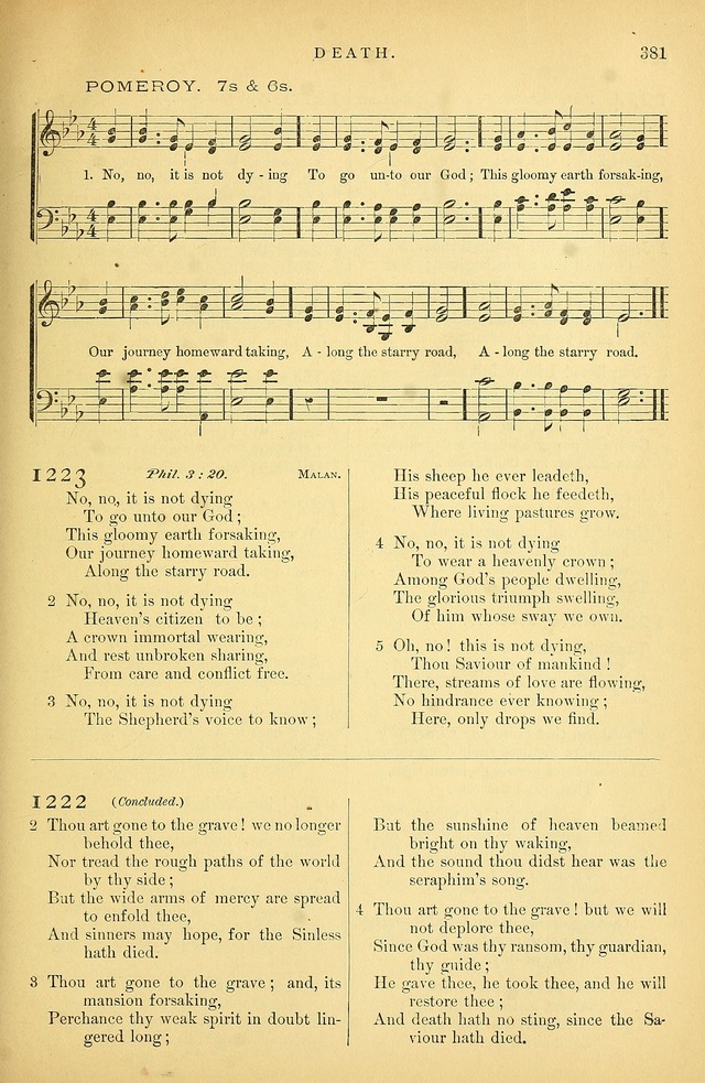 Songs for the Sanctuary: or hymns and tunes for Christian Worship page 382