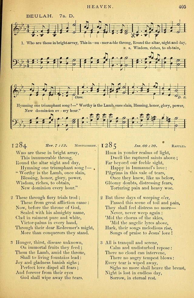 Songs for the Sanctuary: or hymns and tunes for Christian Worship page 406