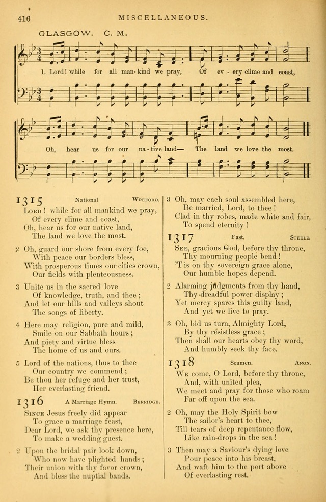 Songs for the Sanctuary: or hymns and tunes for Christian Worship page 417