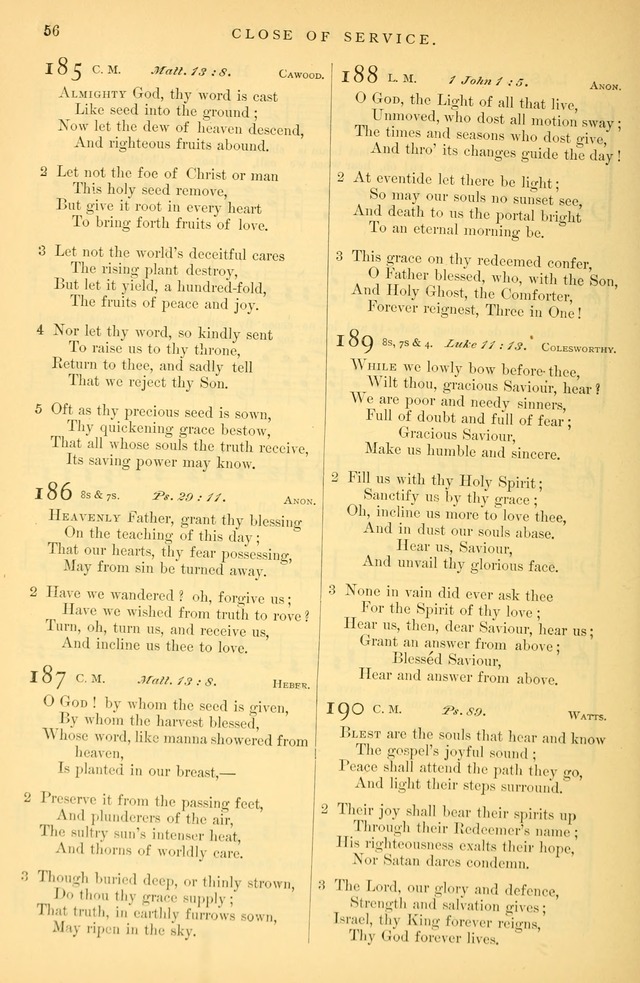 Songs for the Sanctuary: or hymns and tunes for Christian Worship page 57