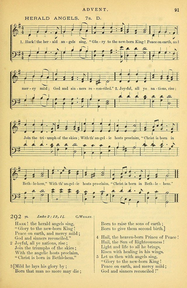 Songs for the Sanctuary: or hymns and tunes for Christian Worship page 92