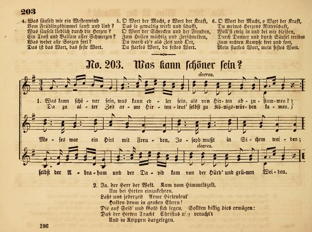 Sonntags-Schul-Harfe: Sammlung drei-und vierstimmiger Lieder, Chörale und Responsorien ... page 195