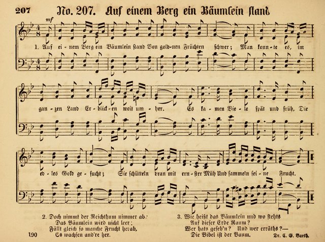 Sonntags-Schul-Harfe: Sammlung drei-und vierstimmiger Lieder, Chörale und Responsorien ... page 199