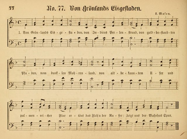 Sonntags-Schul-Harfe: Sammlung drei-und vierstimmiger Lieder, Chörale und Responsorien ... page 81