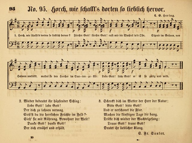 Sonntags-Schul-Harfe: Sammlung drei-und vierstimmiger Lieder, Chörale und Responsorien ... page 99