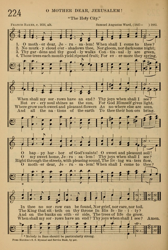 The Sunday School Hymnal: with offices of devotion page 208