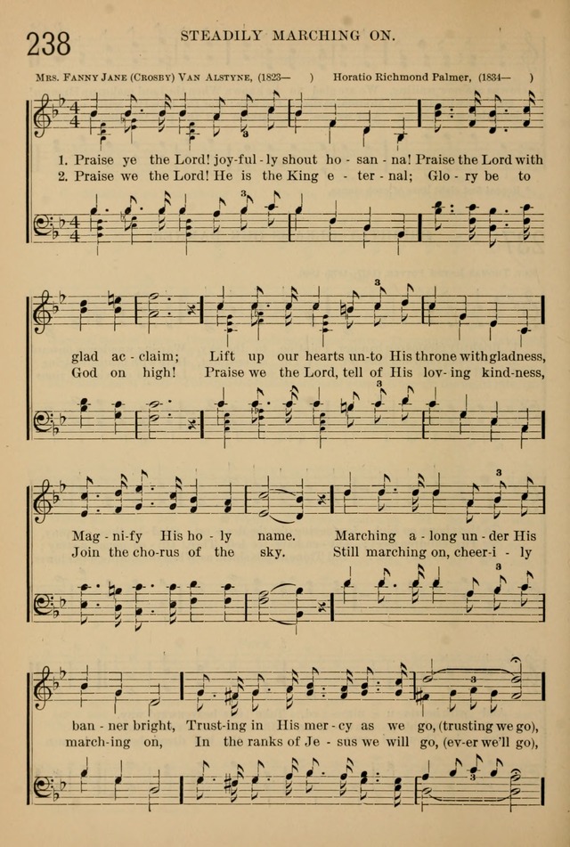 The Sunday School Hymnal: with offices of devotion page 222