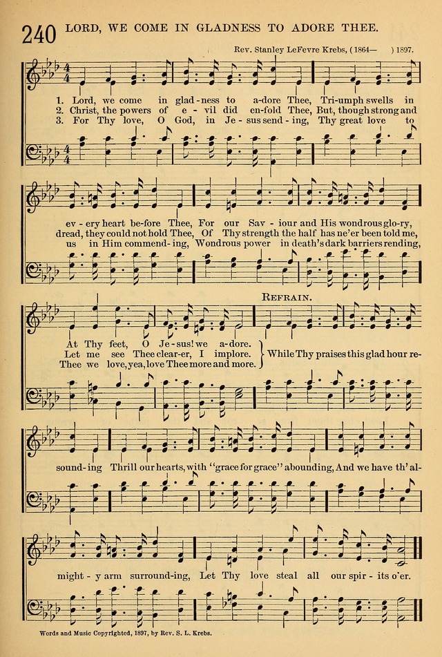 The Sunday School Hymnal: with offices of devotion page 225