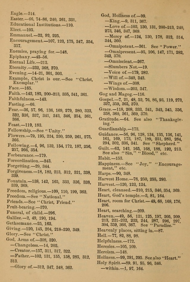 The Sunday School Hymnal: with offices of devotion page 314