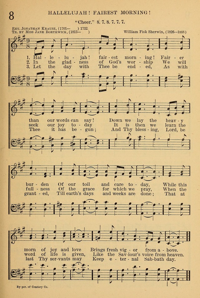 The Sunday School Hymnal: with offices of devotion page 7