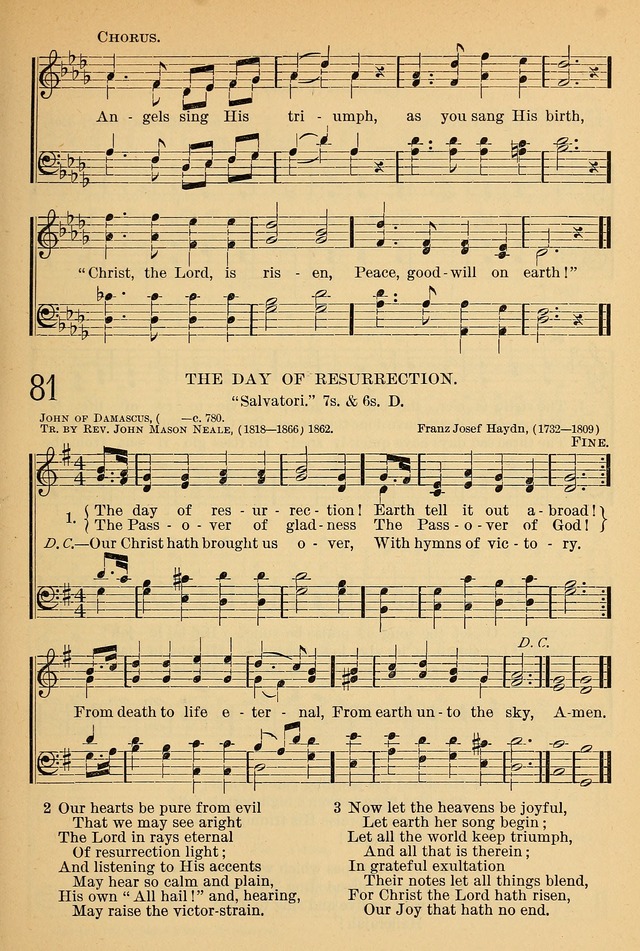 The Sunday School Hymnal: with offices of devotion page 75