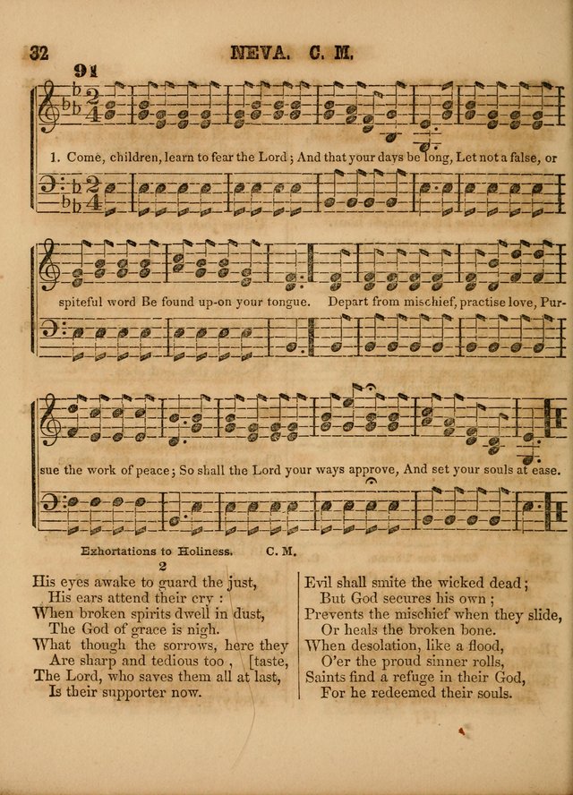 The Sabbath School Lute: a selection of hymns and appropriate melodies, adapted to the wants of Sabbath schools, families and social meetings page 32