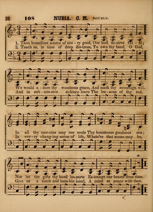 The Sabbath School Lute: a selection of hymns and appropriate melodies, adapted to the wants of Sabbath schools, families and social meetings page 38