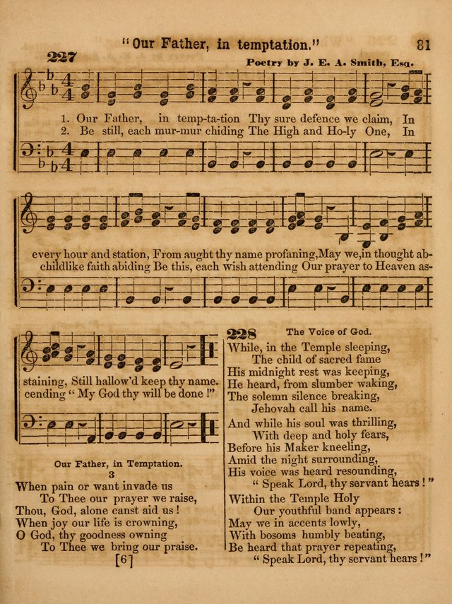 The Sabbath School Lute: a selection of hymns and appropriate melodies, adapted to the wants of Sabbath schools, families and social meetings page 81