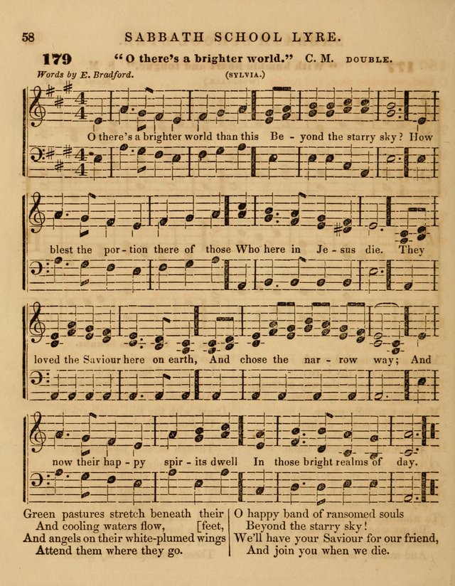 The Sabbath School Lyre: a collection of hymns and music, original and selected, for general use in sabbath schools page 58