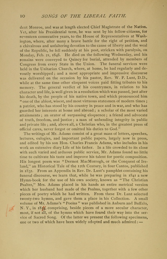 Singers and Songs of the Liberal Faith page 11