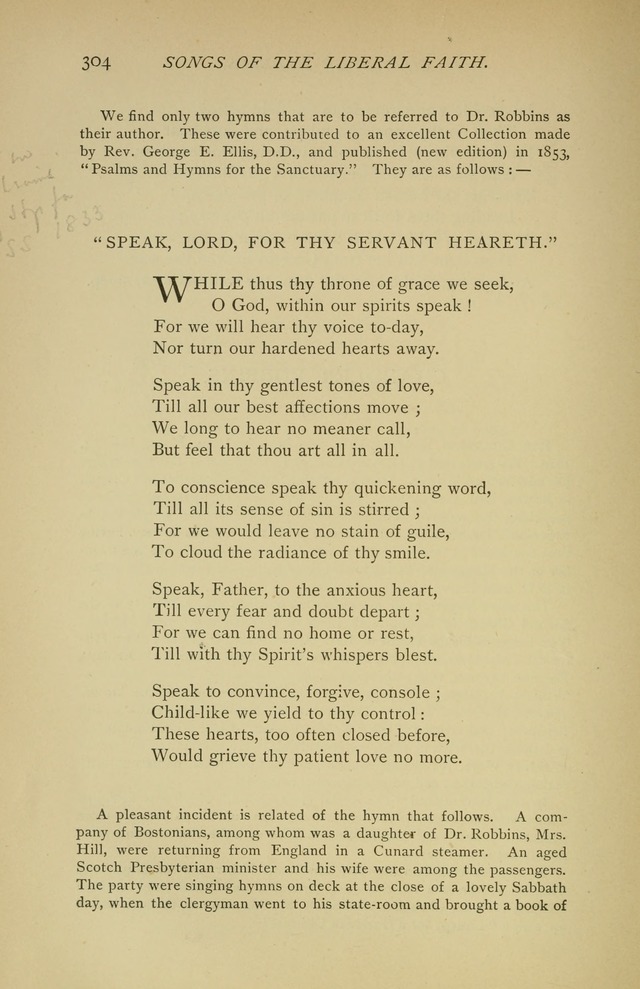 Singers and Songs of the Liberal Faith page 305