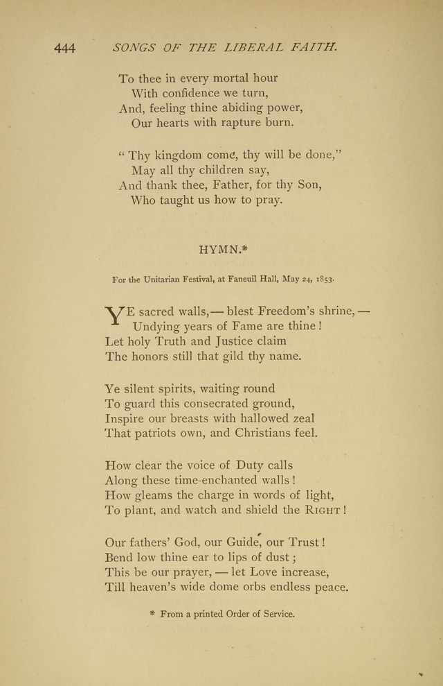 Singers and Songs of the Liberal Faith page 445