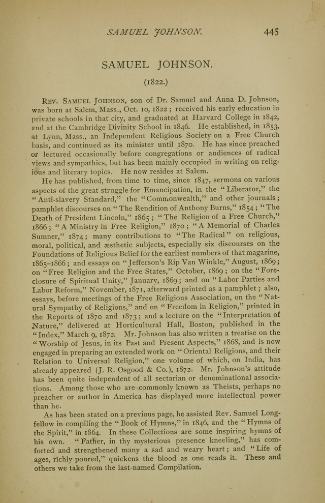 Singers and Songs of the Liberal Faith page 446