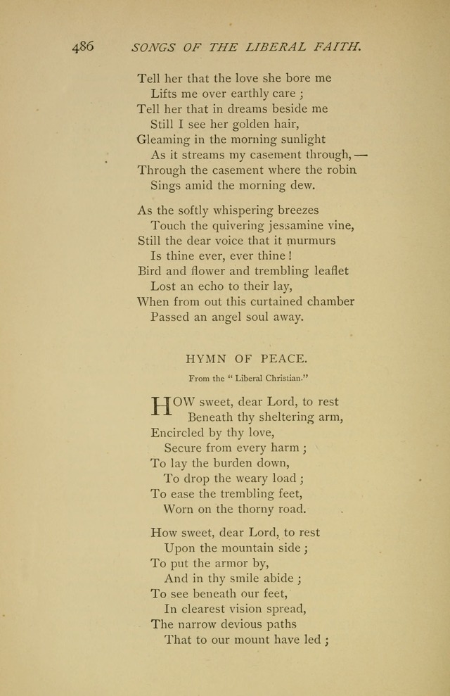 Singers and Songs of the Liberal Faith page 487