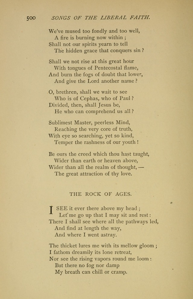 Singers and Songs of the Liberal Faith page 501