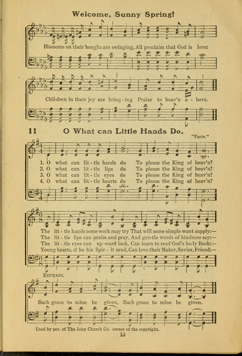 Sunny Songs for Little Folks Number One page 11