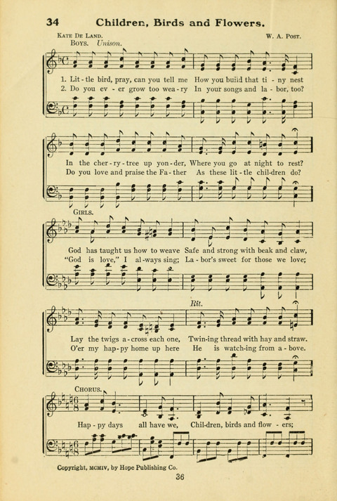 Sunny Songs for Little Folks Number One page 34