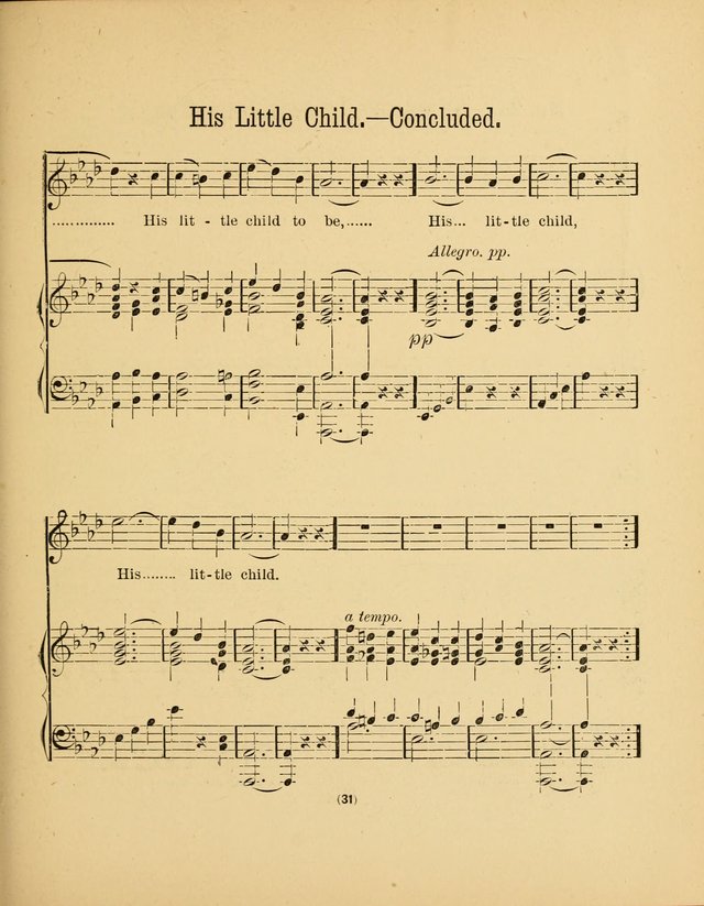Sacred Songs for Little Singers: a collection adapted to primary classes in Sabbath-schools page 31
