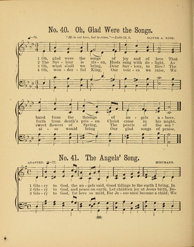 Sacred Songs for Little Singers: a collection adapted to primary classes in Sabbath-schools page 50