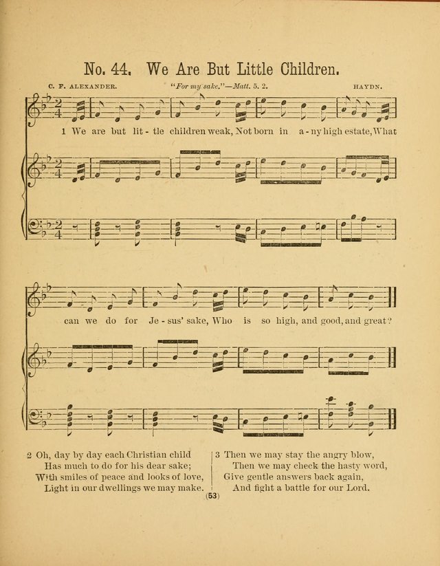 Sacred Songs for Little Singers: a collection adapted to primary classes in Sabbath-schools page 53