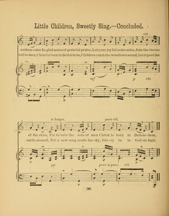 Sacred Songs for Little Singers: a collection adapted to primary classes in Sabbath-schools page 56