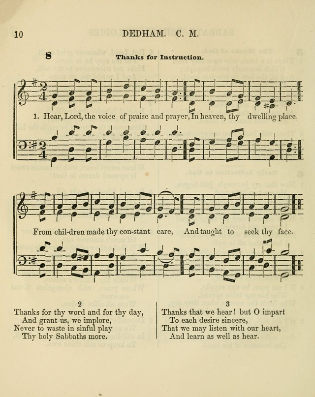 The Sabbath School Melodist: being a selection of hymns with appropriate music; for the use of Sabbath schools, families and social meetings page 10
