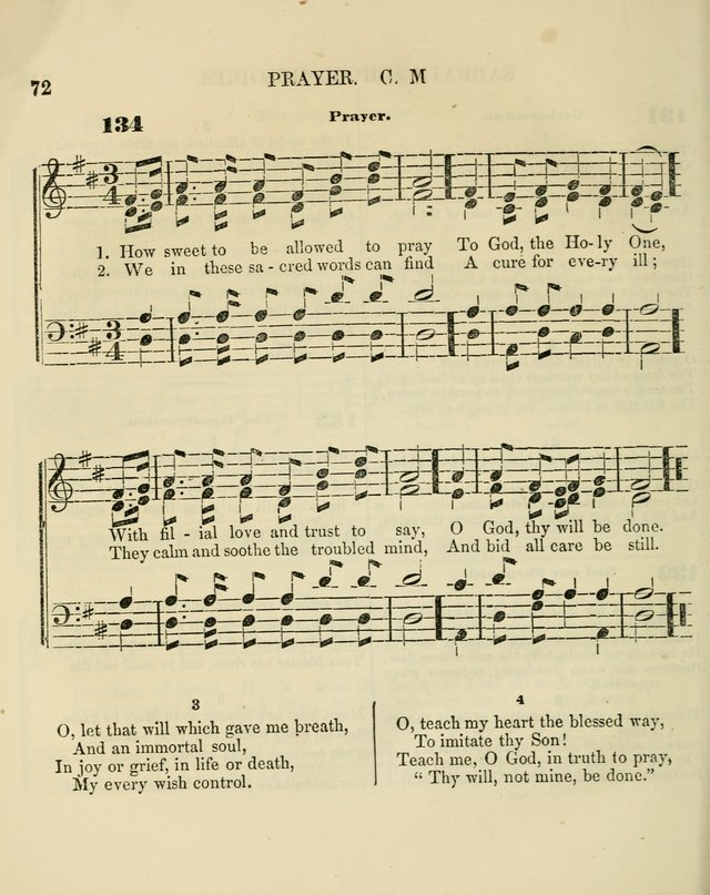 The Sabbath School Melodist: being a selection of hymns with appropriate music; for the use of Sabbath schools, families and social meetings page 72