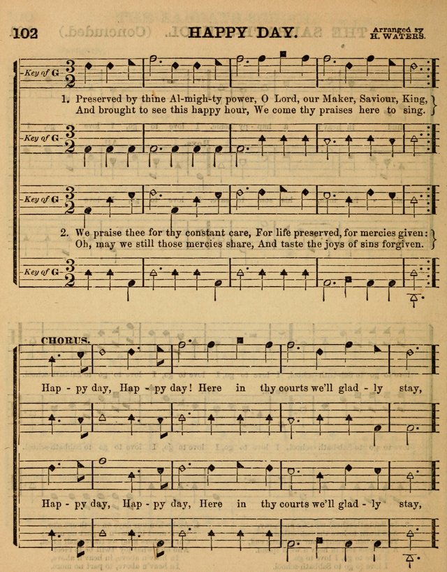 The Sabbath School Minstrel: being a collection of the most popular hymns and tunes, together with a great variety of the best anniversary pieces. The whole forming a complete manual ... page 102
