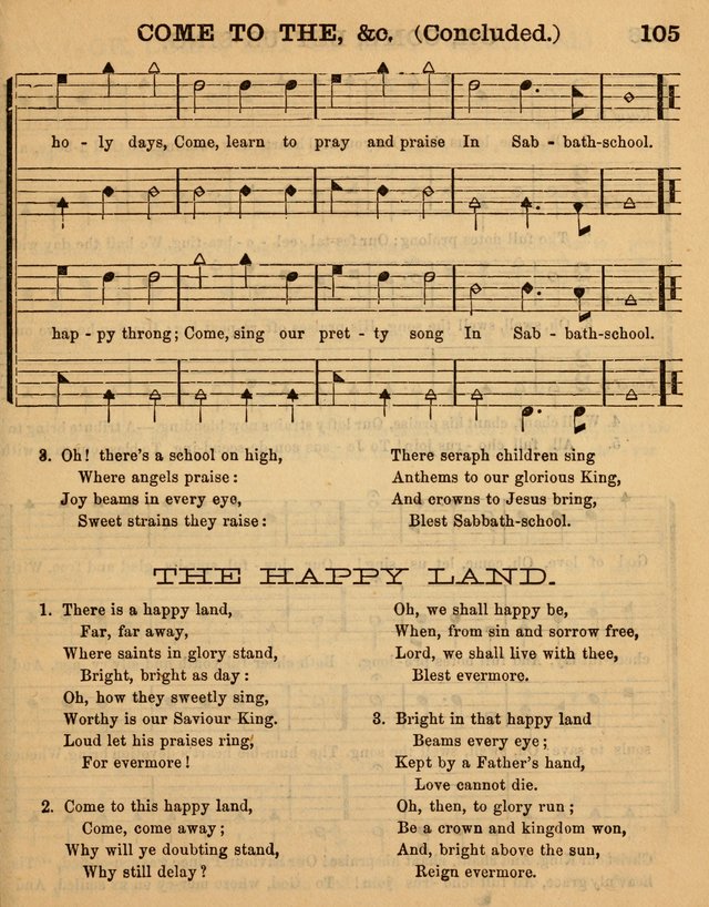 The Sabbath School Minstrel: being a collection of the most popular hymns and tunes, together with a great variety of the best anniversary pieces. The whole forming a complete manual ... page 105