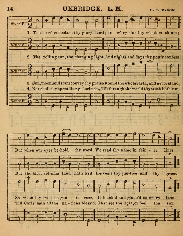 The Sabbath School Minstrel: being a collection of the most popular hymns and tunes, together with a great variety of the best anniversary pieces. The whole forming a complete manual ... page 14