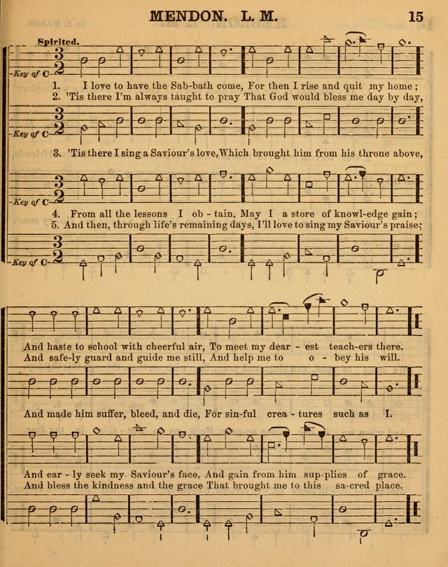 The Sabbath School Minstrel: being a collection of the most popular hymns and tunes, together with a great variety of the best anniversary pieces. The whole forming a complete manual ... page 15