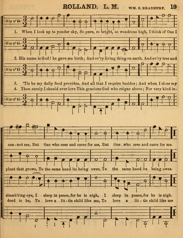 The Sabbath School Minstrel: being a collection of the most popular hymns and tunes, together with a great variety of the best anniversary pieces. The whole forming a complete manual ... page 19