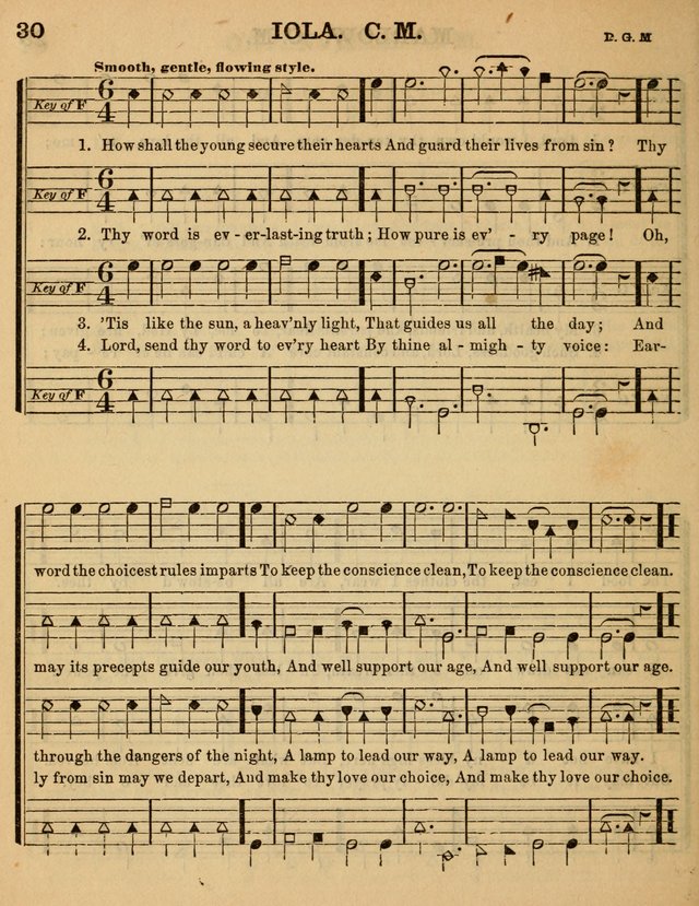 The Sabbath School Minstrel: being a collection of the most popular hymns and tunes, together with a great variety of the best anniversary pieces. The whole forming a complete manual ... page 30